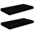Plutajuće zidne police 2 kom sjajne crne 50 x 23 x 3,8 cm MDF