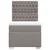 Vidaxl Box spring postelja z vzmetnico taupe 100x200 cm blago