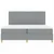 Vidaxl LED Box Spring Postelja Svetlo siva 200 x 200 cm blago