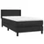 Vidaxl Box spring postelja z vzmetnico črna 90x200 cm umetno usnje