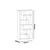 Hanah Home Polica 90x183,6x29,5cm Bela