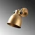 Opviq Zidna lampa Spotkafasi-13792, 16x26x17cm, IP20, Zlatna boje