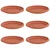 Kružni Pladanj za Cvijeće 6 pcs Crvena cigla O 21,5 x 2,5 cm