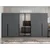 Hanah Home ormar sa reflektujućim staklom Nisa 20600, 360 cm, antracit