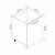 Hanah Home kuhinjski element Minar 4141, 60 cm, beli / dore
