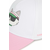 Otroška bombažna bejzbolska kapa Karl Lagerfeld bela barva
