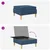 Vidaxl Pouf s shrambnim prostorom Modra Blago