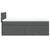 Vidaxl Box spring postelja z vzmetnico temno siva 90x190 cm blago