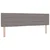 Vidaxl LED Box Spring Postelja z LED trakami Taupe 180 x 200 cm blago