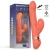 InToYou App Series Mindy Vibe with Up & Down Beads Ring, Finger & Pulsations Function Salmon