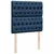 VIDAXL Box spring postelja z vzmetnico modra 100x200 cm blago