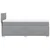 Vidaxl Box spring postelja z vzmetnico svetlo siva 80x200 cm blago