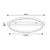 Rabalux Plafonjera Beliza, LED 45W, 3000K, 50cm, Zlatne boje