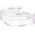 Vidaxl Box spring postelja z vzmetnico krem 140x190 cm blago
