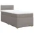 vidaXL vidaXL Box spring postelja z vzmetnico taupe 90x200 cm blago, (21291880)