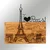Wallity Zidna dekoracija I Love You Paris, 58 x 54 cm, Crna