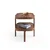 Hanah Home pomoćni sto Milan Kare 60, 60 cm, orah