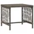 Ležaljka 3 pcs Siva i tamnoplava 200 x 55 x 92 cm poliratan