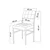 HANAH HOME Set Trpezarijski sto i 2 stolice Dubai Burgundy Walnut