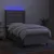Vidaxl Box spring postelja z vzmetnico LED svetlo siva 80x200 cm blago