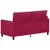 Sofa Vinska crvena 156 x 81 x 87,5 cm Baršun