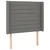Vidaxl Box spring postelja z vzmetnico LED temno siva 90x190 cm blago