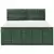 MID.YOU POSTELJA BOXSPRING 180 cm x 200 cm , tekstil, leseni material olivno zelena