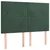 Vidaxl Box spring postelja z vzmetnico temno zelen 140x190 cm žamet