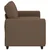 Vidaxl Dvosed kavč rjave barve 180x77x82 cm blago