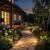 LED solarna lampa 2xLED/1W/3,7V 1200 mAh 55 cm IP65 crna