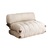 Atelier del Sofa Dvosed na razvlačenje Fold Teddy 2 120x24x75cm Krem
