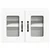 vidaXL vidaXL Kuhinjski element Bela 60 x 31 x 40 cm Konstruiran les, (5000131160)