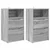 Noćni ormarići s ladicama 2 pcs Siva Sonoma 40 x 30 x 467 cm