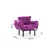 ATELIER DEL SOFA Fotelja Nitta Single Purple