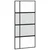 Klizna vrata s priborom 102,5x205 cm kaljeno staklo i aluminij