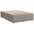 Vidaxl Box spring postelja z vzmetnico taupe 160x200 cm blago