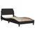 Krevet s madracem Dover crni 80 x 200 cm od tkanine