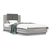 Okvir za krevet s uzglavljem boja hrasta 100x200 cm drveni