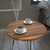 HANAH HOME Pomoćni stočić Sandalf Walnut