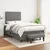Vidaxl Box spring postelja z vzmetnico temno rjava 120x190 cm blago