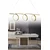 Opviq luster 20538, LED 15 W, beli