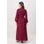 Trendyol Modest Ženska haljina Tctss26Eb00201, Bordo