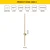 Opviq Zidna lampa 3000K, 1 x 24W LED, Bronzana