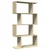 Pregrada / regal za knjige 4 razina hrast 70x24x129 cm drveni