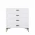 Hanah Home komoda BE121, 85,6 cm, bela