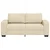 vidaXL Dvosed kremne barve 180x77x82 cm blago