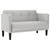 vidaXL Dvosed sive barve 111 cm blago