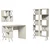 Hanah home Polica 120x78,8x60?cm Krem-Crna