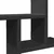Zidne police 2 kom crne 38x12x38 cm od konstruiranog drva