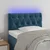 Vidaxl LED posteljno vzglavje temno modro 80x7x78/88 cm žamet